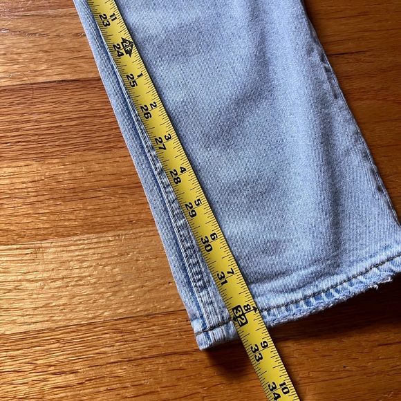 Abercrombie 90s Slim Straight Ultra High Rise Jeans Size 00/24 LONG - Picture 8 of 10